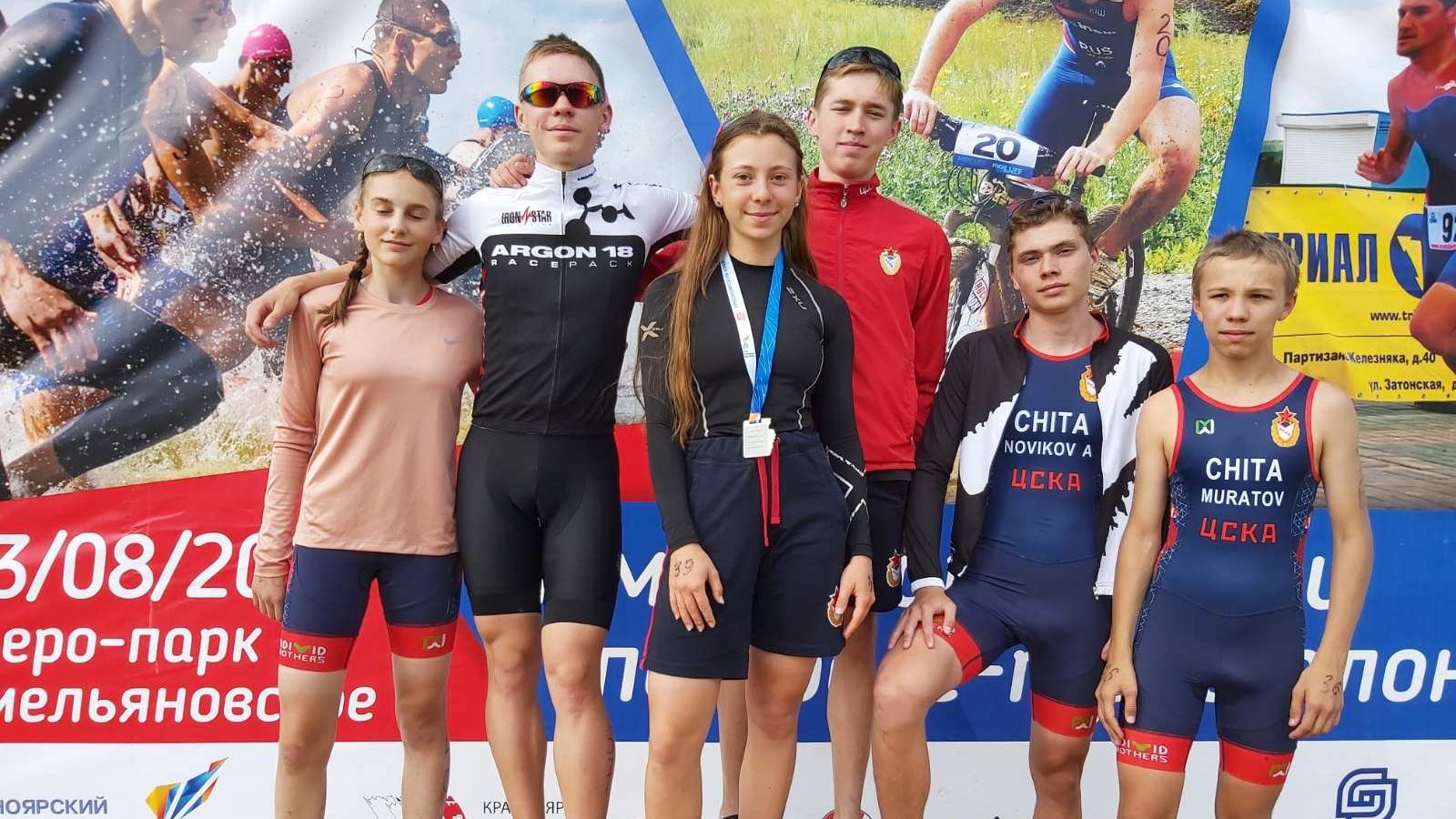 На открытом Первенстве края по триатлону воспитанники СШ (ОРК) СЦ (г. Чита) филиала ЦСКА/Хабаровск завоевали три медали
