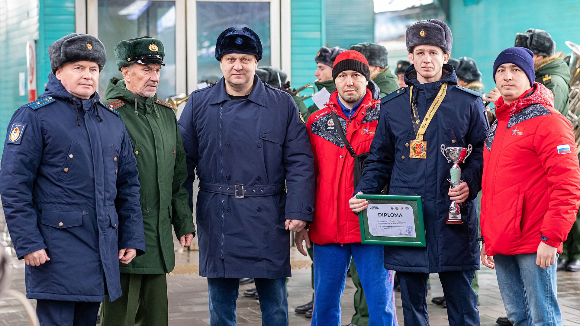 Встреча победителя чемпионата мира по греко-римской борьбе среди военнослужащих (CISM)