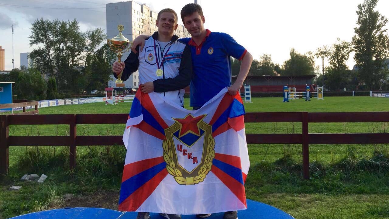Пятиборец ЦСКА Валерий Овчаров - победитель чемпионата России в эстафете