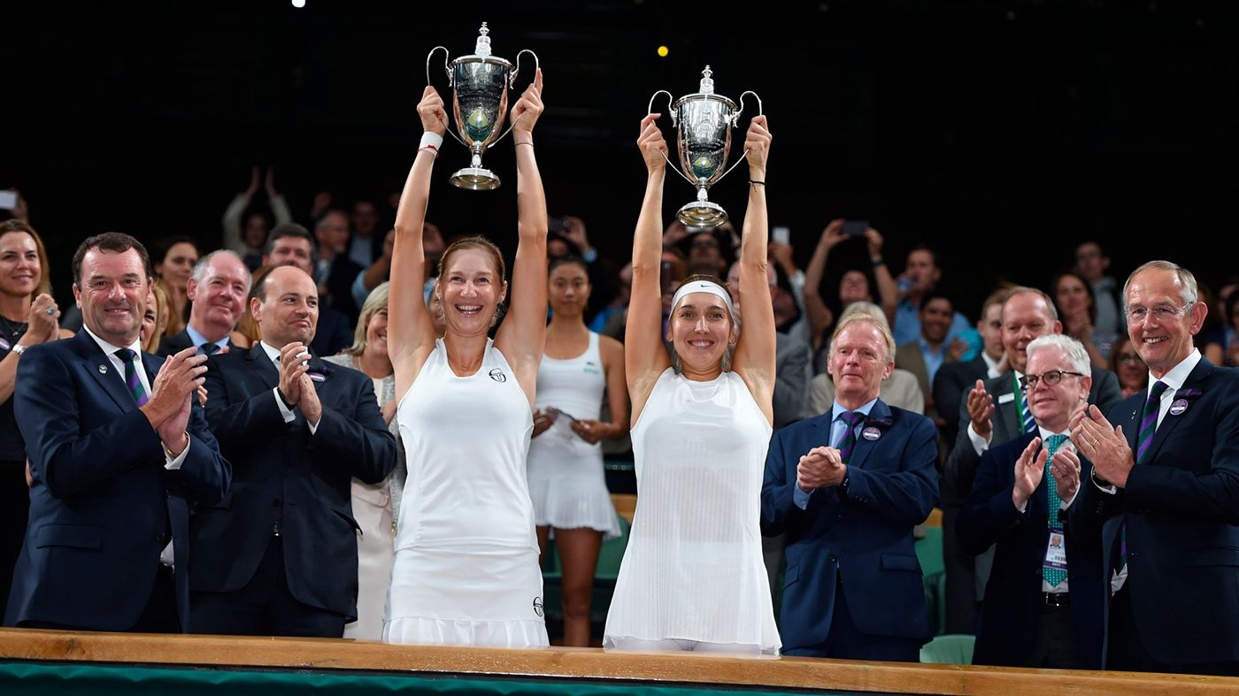 Елена Веснина и Екатерина Макарова победили в парном разряде на Уимблдоне-2017!
