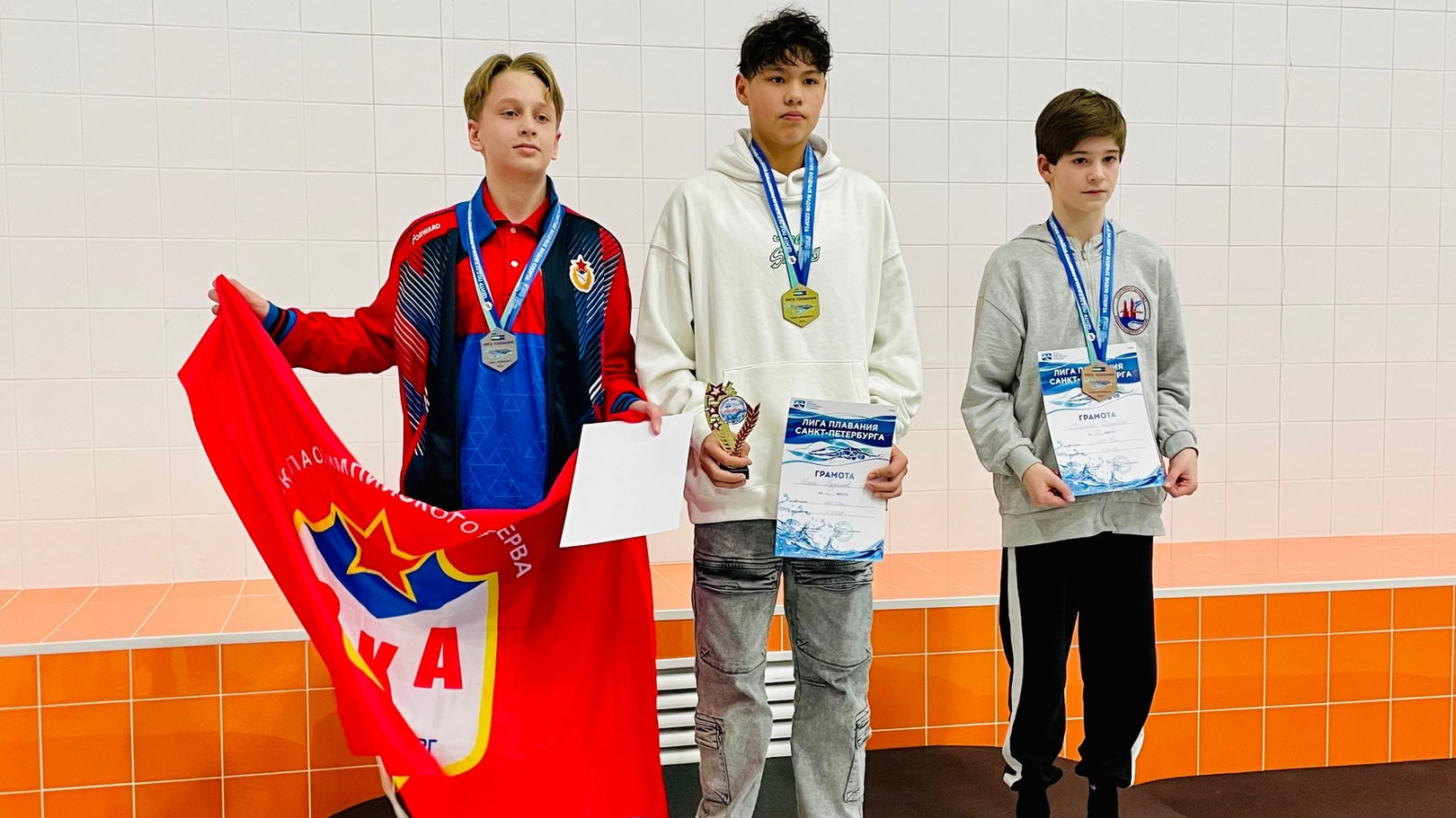 ВОСПИТАННИКИ ПИТЕРСКОЙ СПОРТИВНОЙ ШКОЛЫ ЦСКА – ПРИЗЕРЫ ПЕРВОГО ЭТАПА «ЛИГИ ПЛАВАНИЯ САНКТ-ПЕТЕРБУРГА»