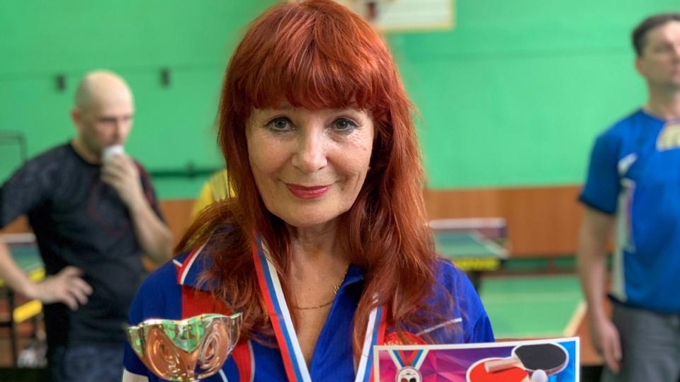 На турнире по настольному теннису среди ветеранов сотрудница СОК (г. Вилючинск) филиала ЦСКА/Хабаровск Нина Титус заняла 1-е место