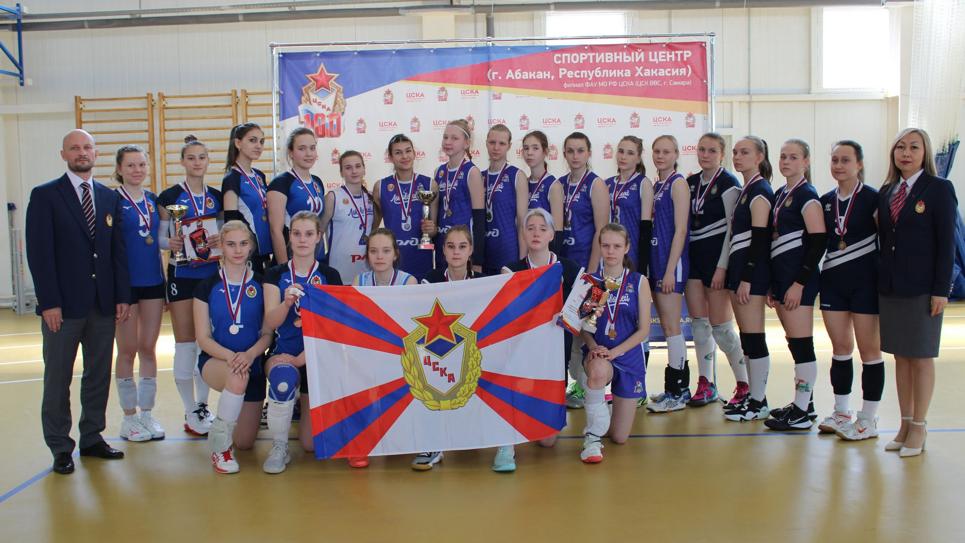 В УСТК «Старт» прошло Первенство спортшколы г. Абакан ЦСКА/Самара по волейболу посвященное столетию ЦСКА
