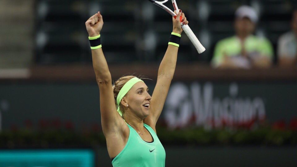 Елена Веснина (ЦСКА) вышла в четвертьфинал теннисного турнира в Индиан-Уэллсе (США)