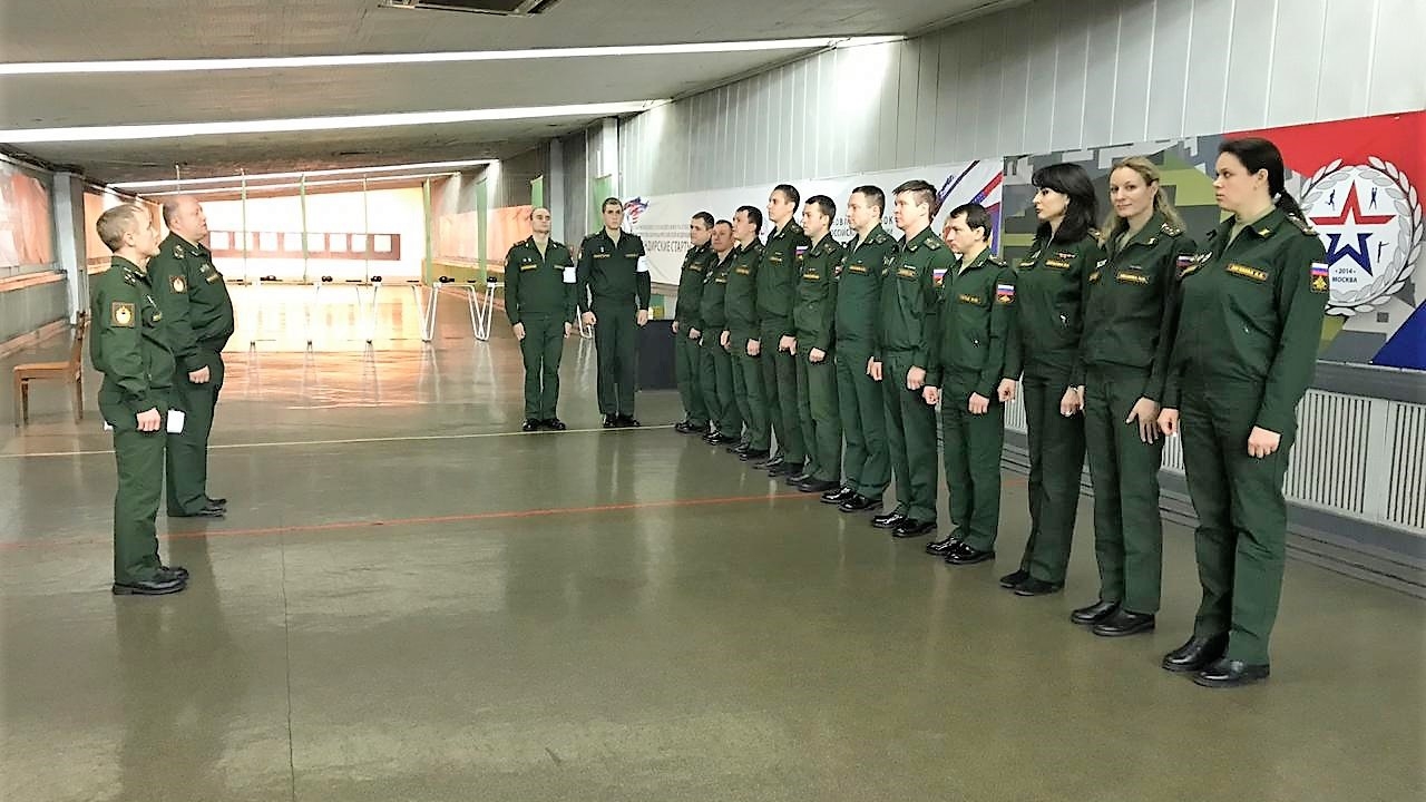 В тире ЦСКА прошли занятия по огневой подготовке первой учебной группы