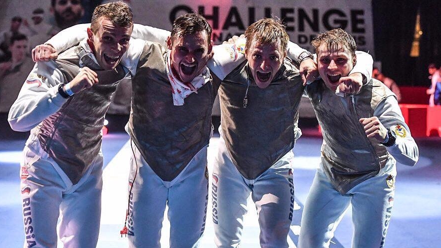 Российская команда состоящая из рапиристов ЦСКА взяла «золото» парижского этапа Кубка мира по фехтованию