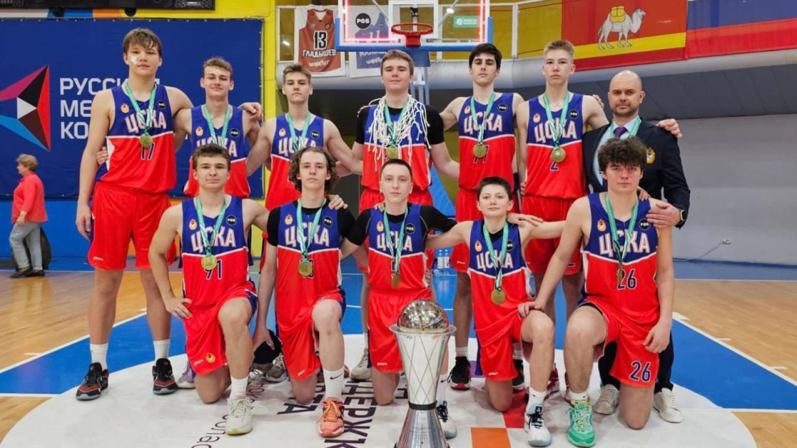 ЮНИОРЫ ЦСКА ВЫИГРАЛИ КУБОК ПО БАСКЕТБОЛУ