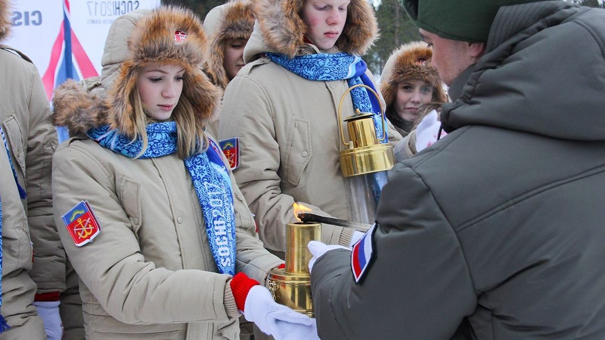 Огонь III зимних Всемирных военных игр зажегся в Мурманске