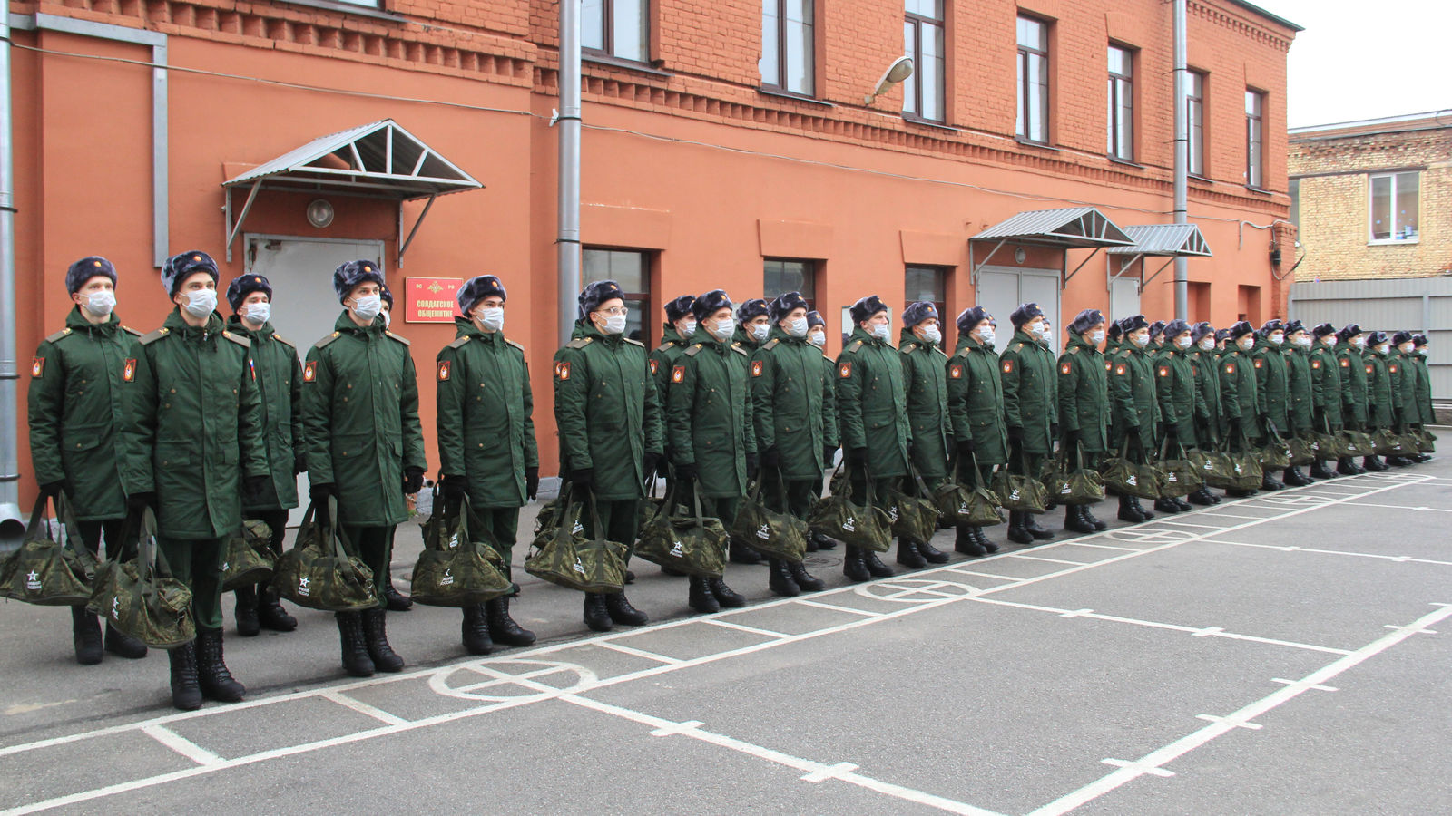 43 новобранца прибыли в спортивную роту ЦСКА г. Санкт-Петербург