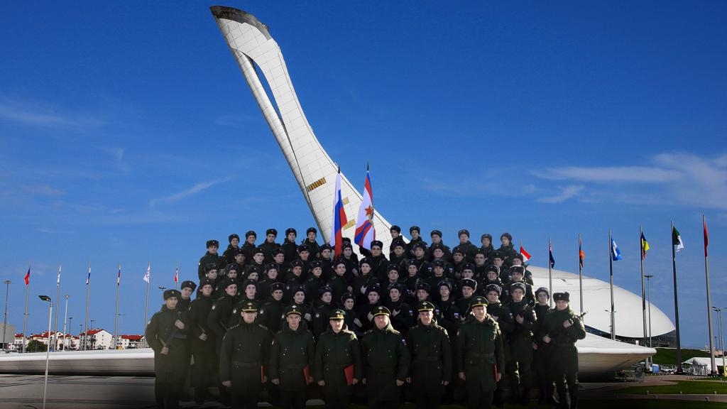 На строевом плацу воинской части №11754 (г. Сочи) состоялась церемония присяги новобранцев спортивных рот ЦСКА