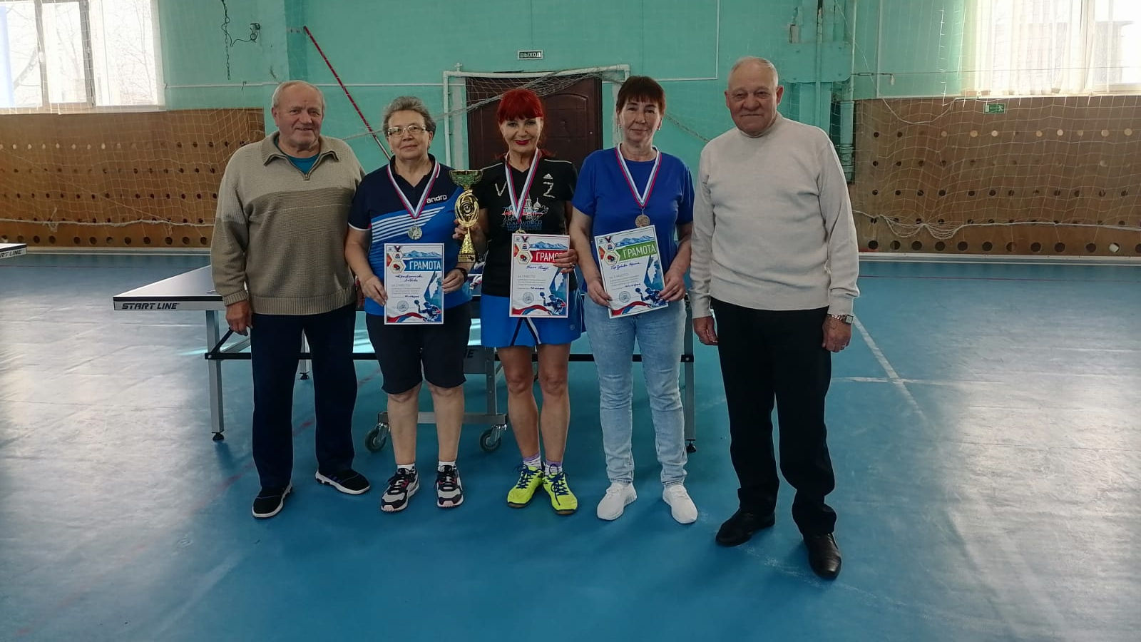 Сотрудница СОК (г. Вилючинск) Нина Титус заняла первое место на краевых соревнованиях по настольному теннису среди ветеранов спорта