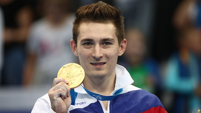 Гимнаст ЦСКА Давид Белявский выиграл золотую медаль II Европейских игр в упражнении на коне