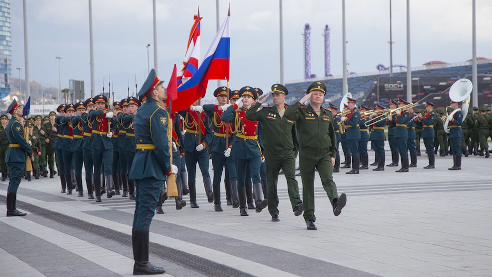 В Сочи прошла торжественная церемония приведения к Военной присяге новобранцев спортивных рот ЦСКА