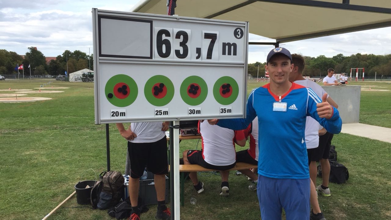 Спортсмен ЦСКА капитан Сергей Алпатов идет на втором месте в личном зачете после четырех видов на чемпионате мира CISM по международному военному пятиборью