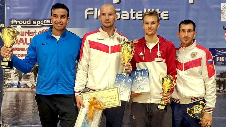 Шпажист ЦСКА Сергей Ходос выиграл международный турнир в Хорватии Антон Глебко – третий