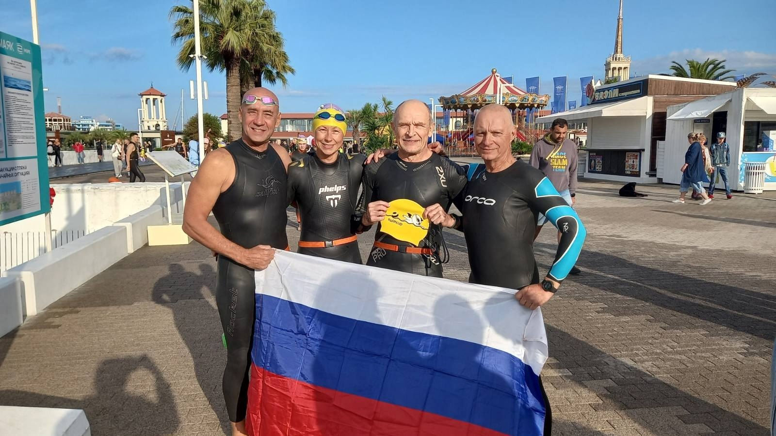 Севастопольские ветераны спорта ЦСКА завоевали россыпь медалей на двух этапах международных заплывов на открытой воде