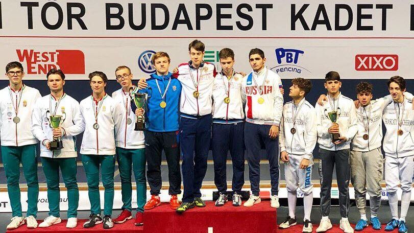 Рапирист ЦСКА/Санкт-Петербург Захар Козлов – победитель этапа Европейского кадетского цикла в Венгрии