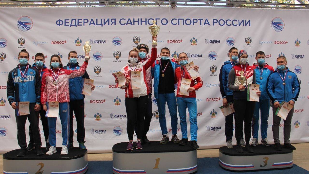 Саночники ЦСКА завоевали пять золотых наград в заключительный день Кубка России в Сочи