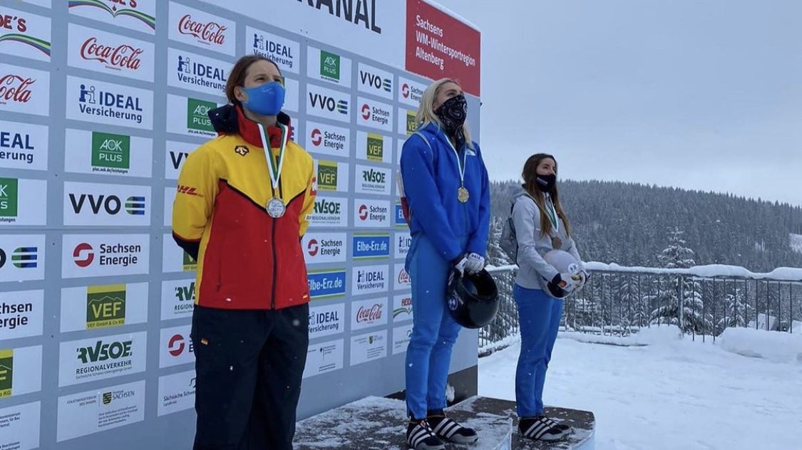 Скелетонистка армейского Клуба Елена Никитина победила на этапе Интерконтинентального Кубка у Александра Третьякова «серебро»