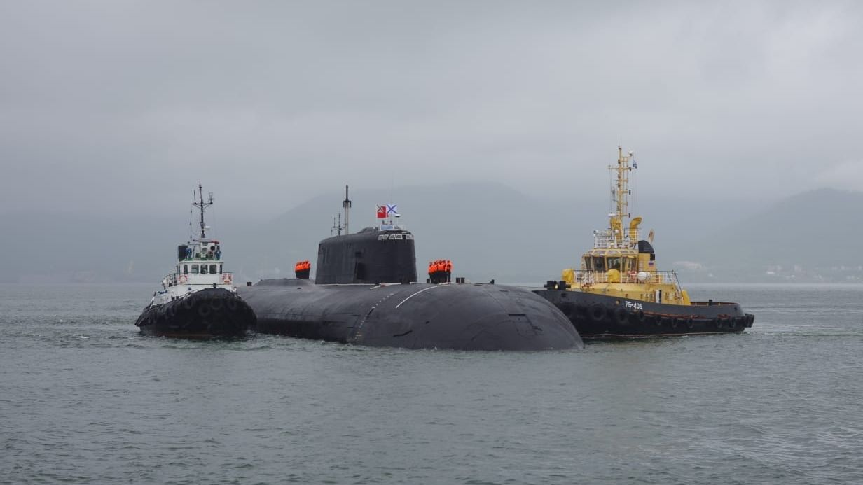 Юнармейцы СОК (г. Вилючинск) филиала ЦСКА/Хабаровск приняли участие во встрече атомной субмарины «Тверь» из дальнего похода