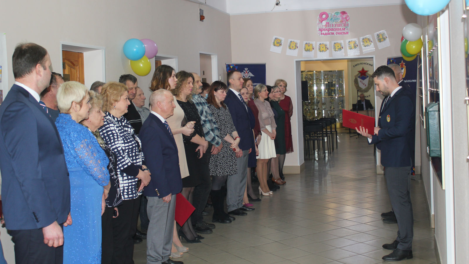 В смоленском филиале ЦСКА отпраздновали Международный женский день