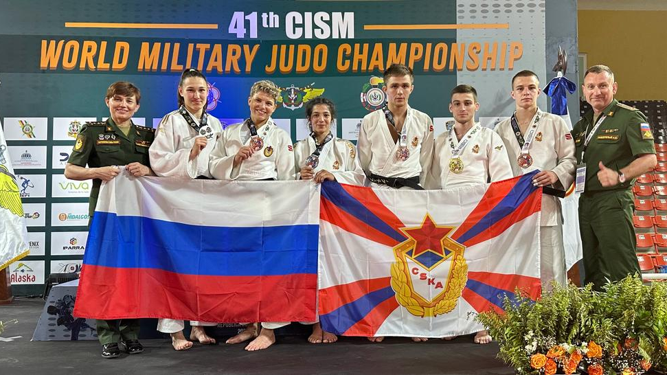 Cборная ВС РФ завоевала 15 наград различного достоинства на чемпионате мира по дзюдо среди военнослужащих