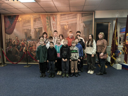 В музее ЦСКА прошла встреча с детьми из детских домов
