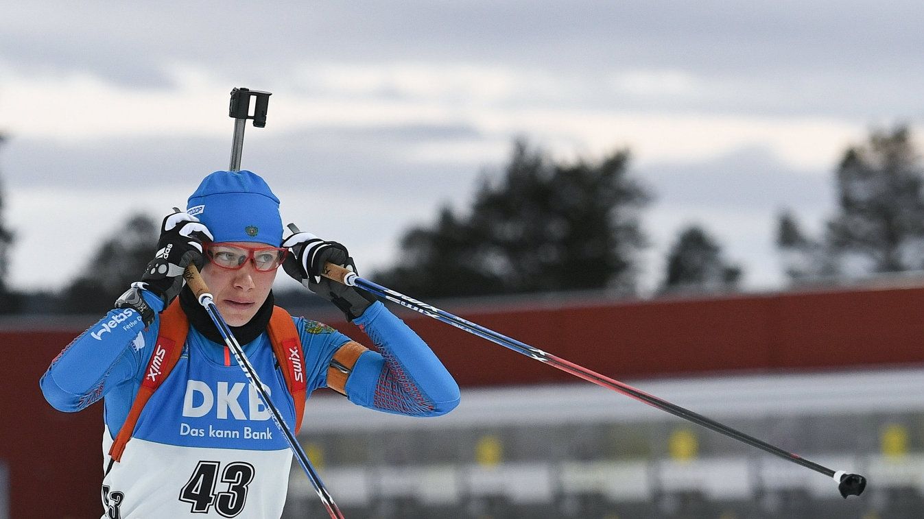 Младший сержант Анастасия Загоруйко выиграла спринт на этапе Кубка IBU в Отепя