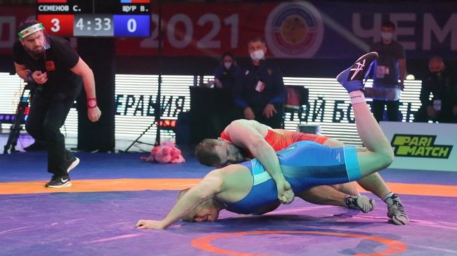 Борцы армейского Клуба Сергей Емелин Чингиз Лабазанов и Сергей Семенов – победители чемпионата России по греко-римской борьбе