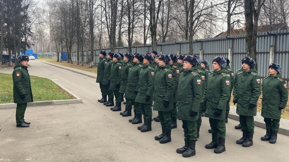 Спортивная рота ЦСКА дер. Ватутинки приняла 42 новобранца осеннего призыва
