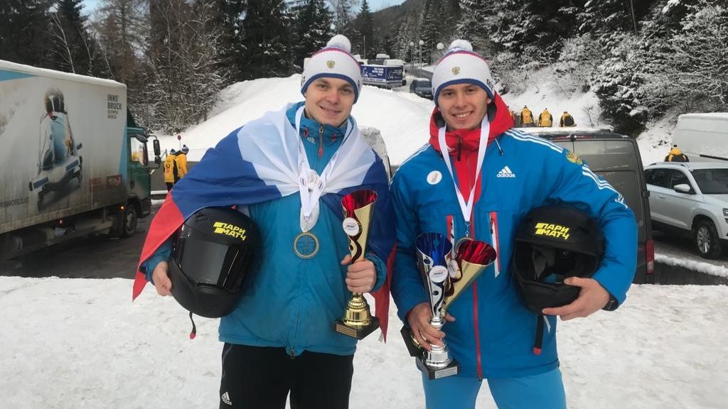 Армеец Ростислав Гайтюкевич первенствовал на юниорском чемпионате Европы по бобслею в Инсбруке