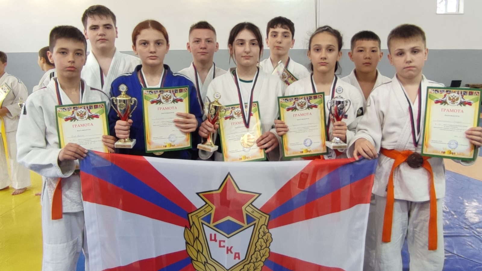 Воспитанники спортивной школы ЦСКА (МиФП г. Астрахань) успешно выступили на Открытом Областном турнире по дзюдо «Память»