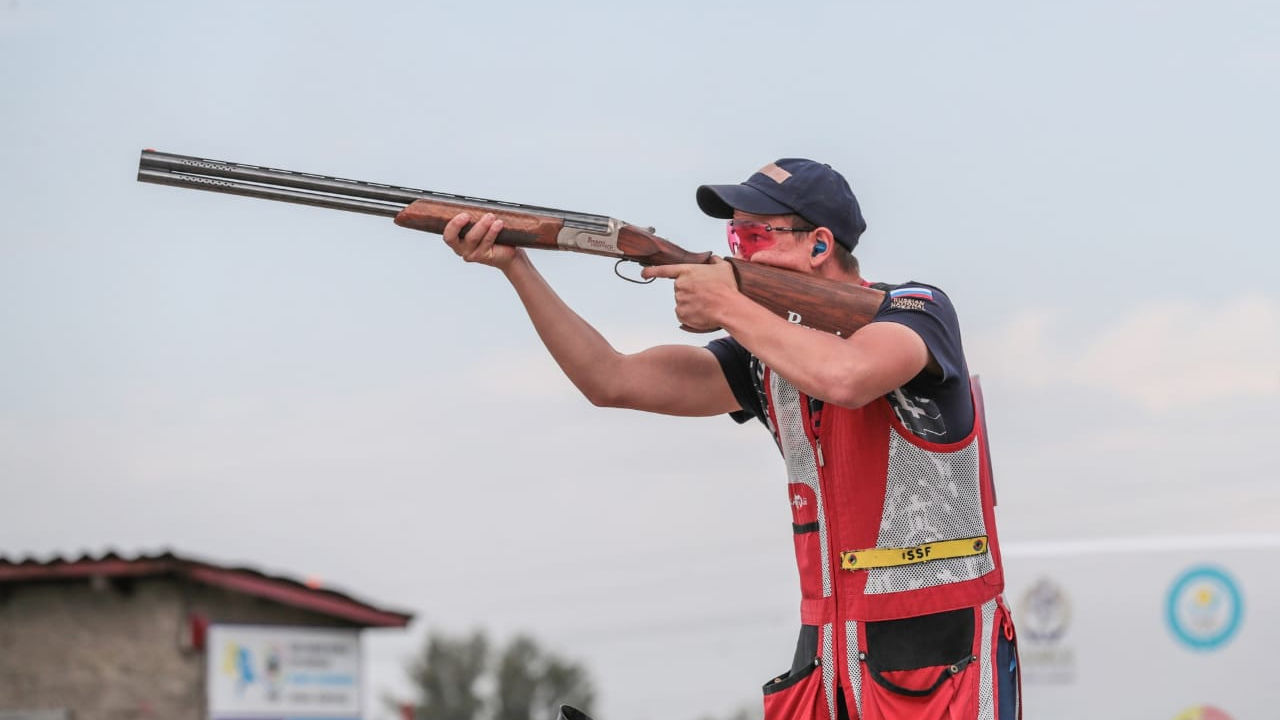«Серебро» в команде. Рядовой спортроты ЦСКА г. Самара Евгений Тикунов - призер Кубка России по стендовой стрельбе
