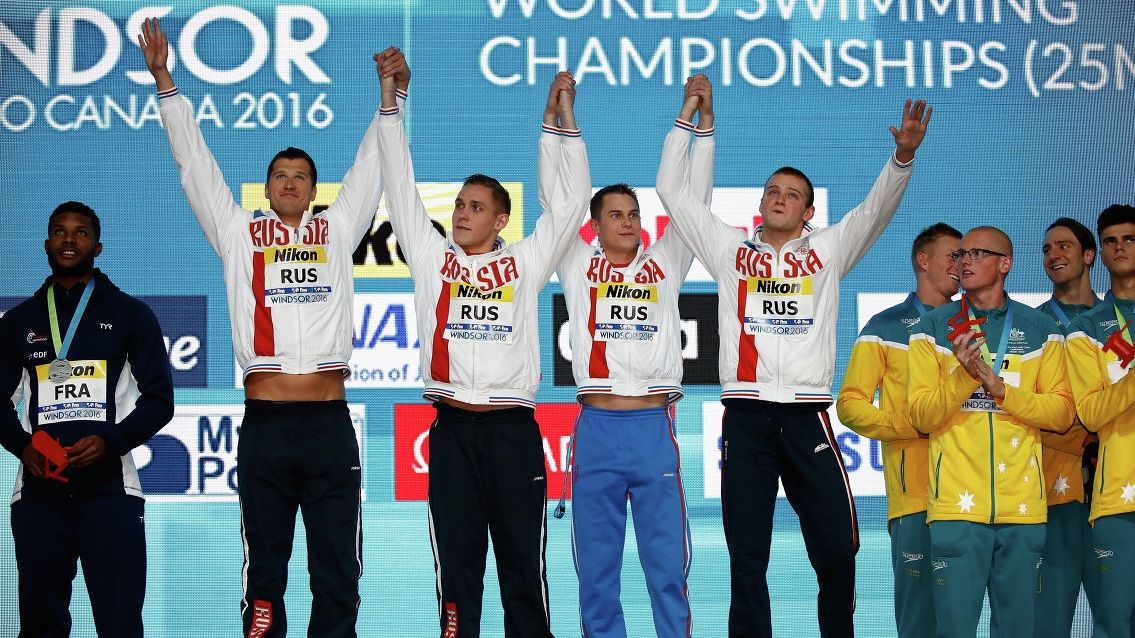 Владимир Морозов (ЦСКА) завоевал «золото» в эстафете 4х100 метров вольным стилем на ЧМ-2016