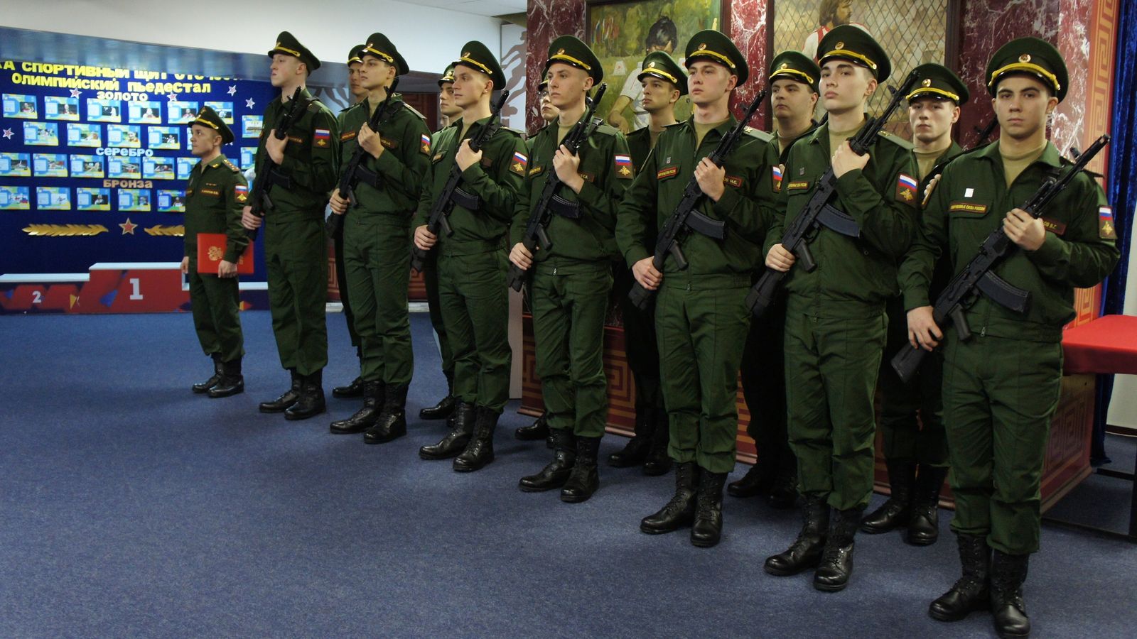 В Москве прошла церемония приведения к Военной присяге еще 29 новобранцев спортивных рот ЦСКА