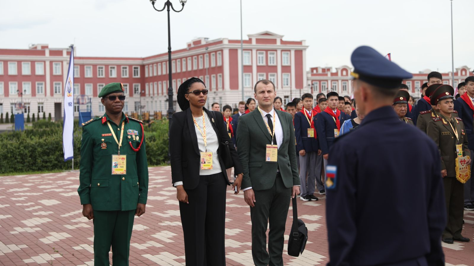 THE FLAG-RAISING CEREMONY OF THE PARTICIPATING TEAMS OF THE 1ST CISM CADET TOURNAMENT TOOK PLACE AT THE TULA SUVOROV MILITARY SCHOOL
