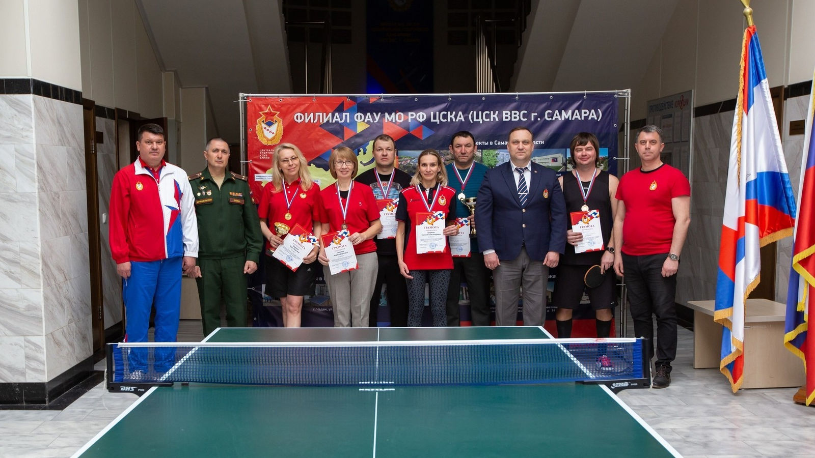 Армейцы самарского филиала ЦСКА отметили День космонавтики чемпионатом по настольному теннису