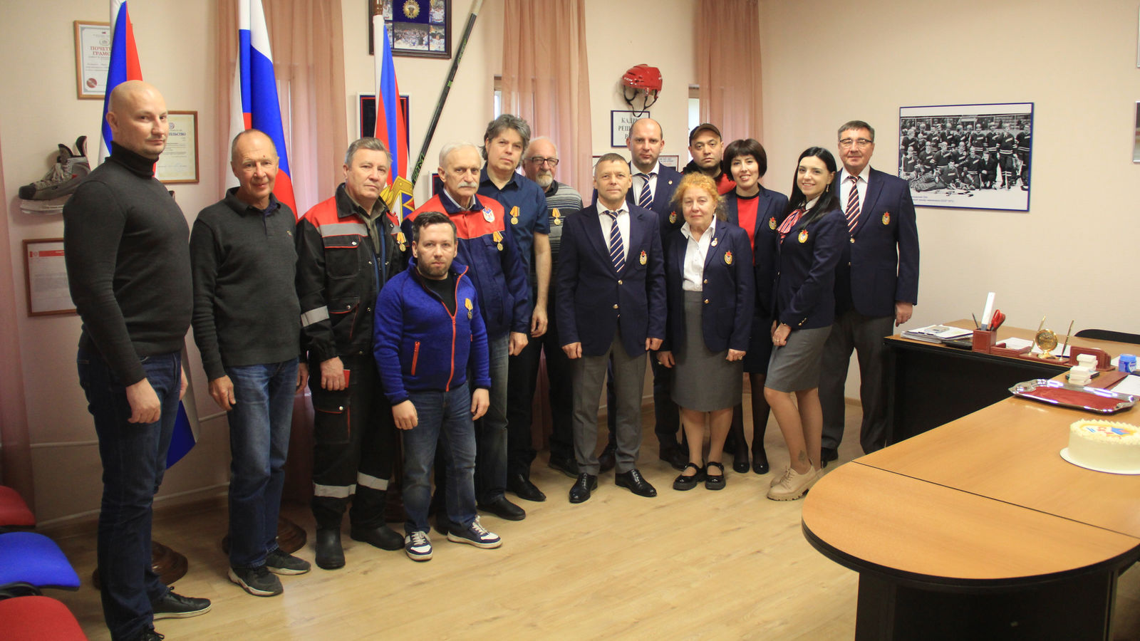 70-лет СКА: награждение сотрудников филиала ЦСКА г. Санкт-Петербург юбилейными медалями