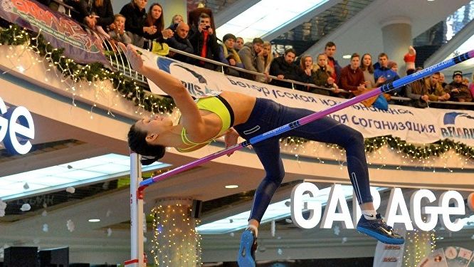 Армейская легкоатлетка Мария Ласицкене стала победительницей международного турнира по прыжкам в высоту в Минске