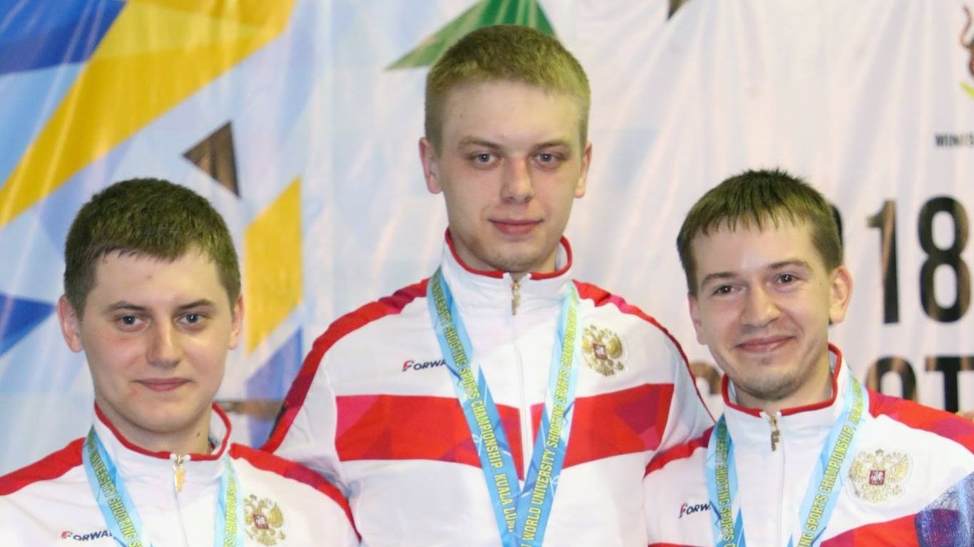 Евгений Ищенко (ЦСКА/Самара) вместе с командой выиграл «серебро» ЧМ среди студентов по стрелковым видам спорта