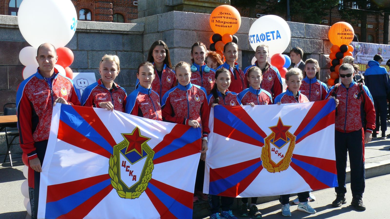 В Хабаровске прошла «Эстафета Победы» на которой команда филиала ЦСКА г. Хабаровск завоевала «золото»