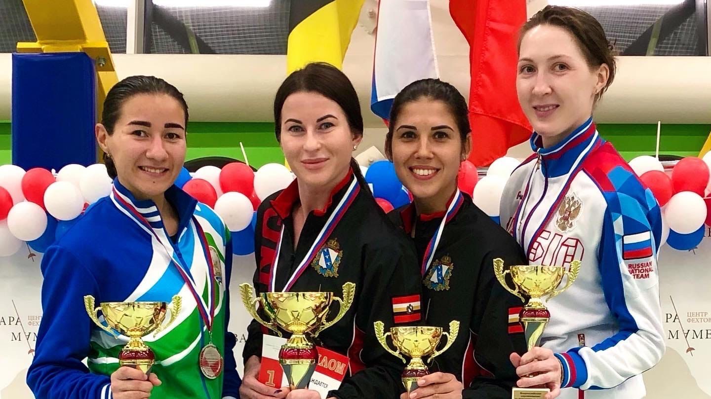 Армейские рапиристы Инна Дериглазова и Кирилл Бородачев — победители Всероссийских соревнований в Новогорске