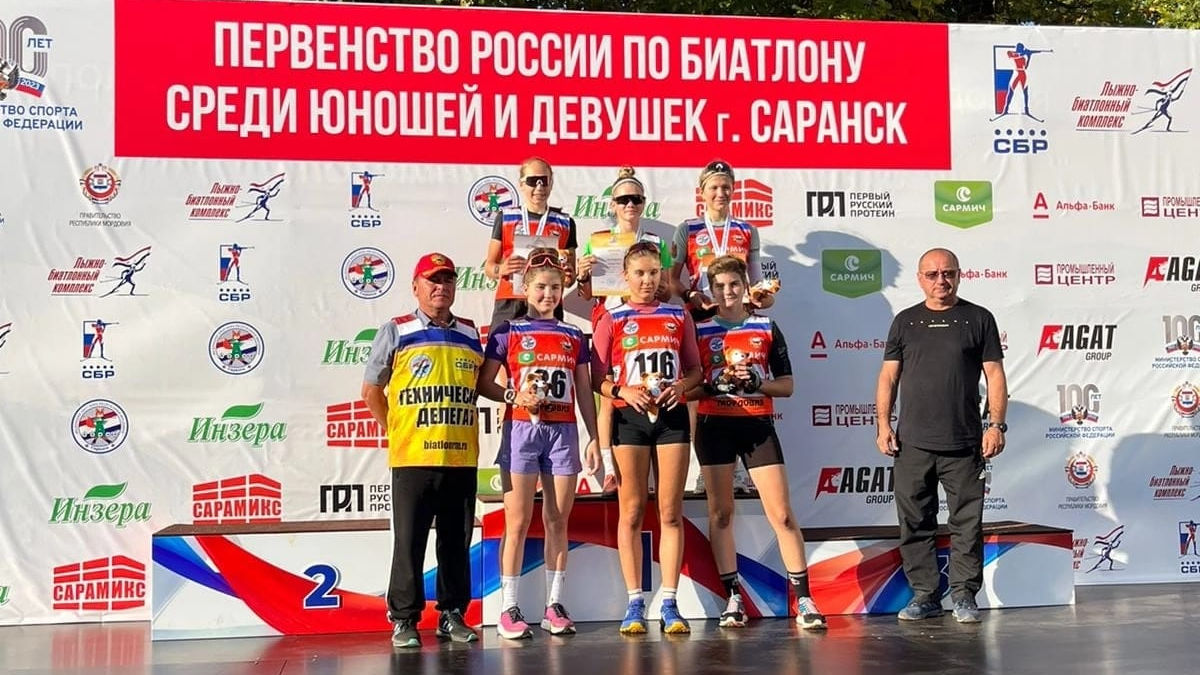 Биатлонистки филиала ЦСКА г. Санкт-Петербург – призеры Первенства России по биатлону среди юношей и девушек (15-16 лет)