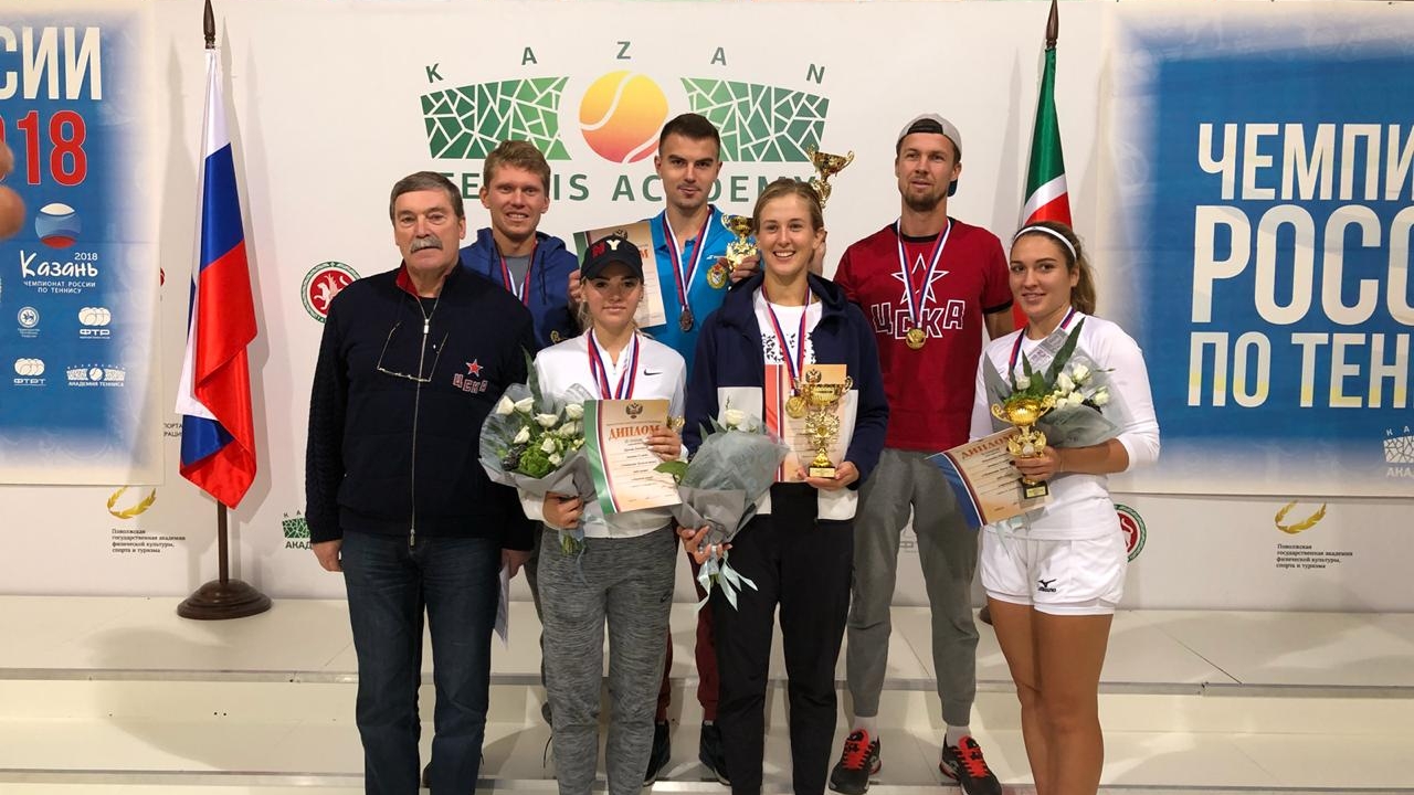 Армейские спортсмены завоевали 11 медалей чемпионата России по теннису