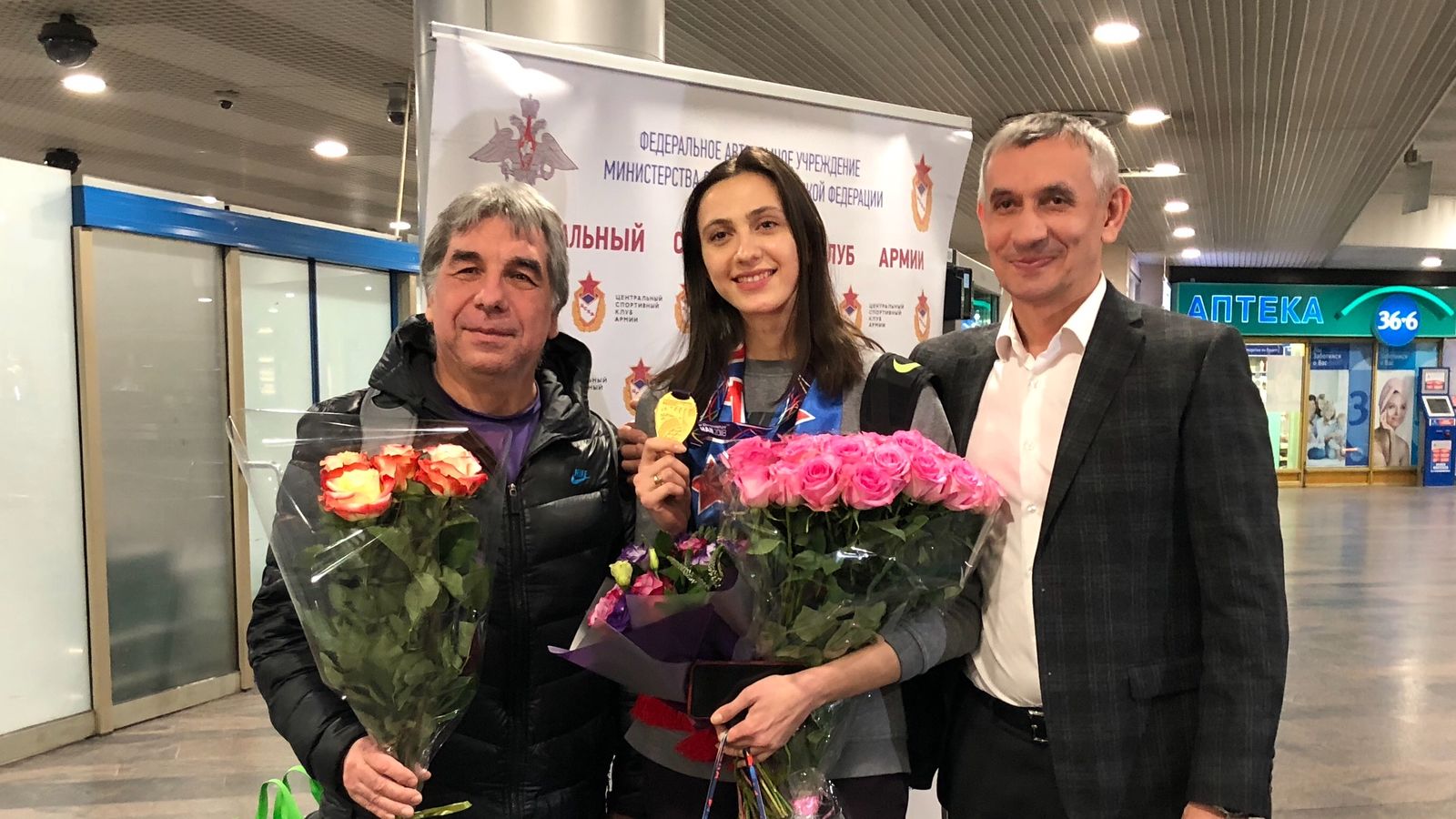 Мария Ласицкене вернулась в Москву после победы на зимнем чемпионате мира