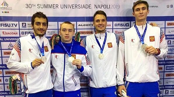 Шпажист ЦСКА Алан Фардзинов завоевал «серебро» Универсиады в командном турнире