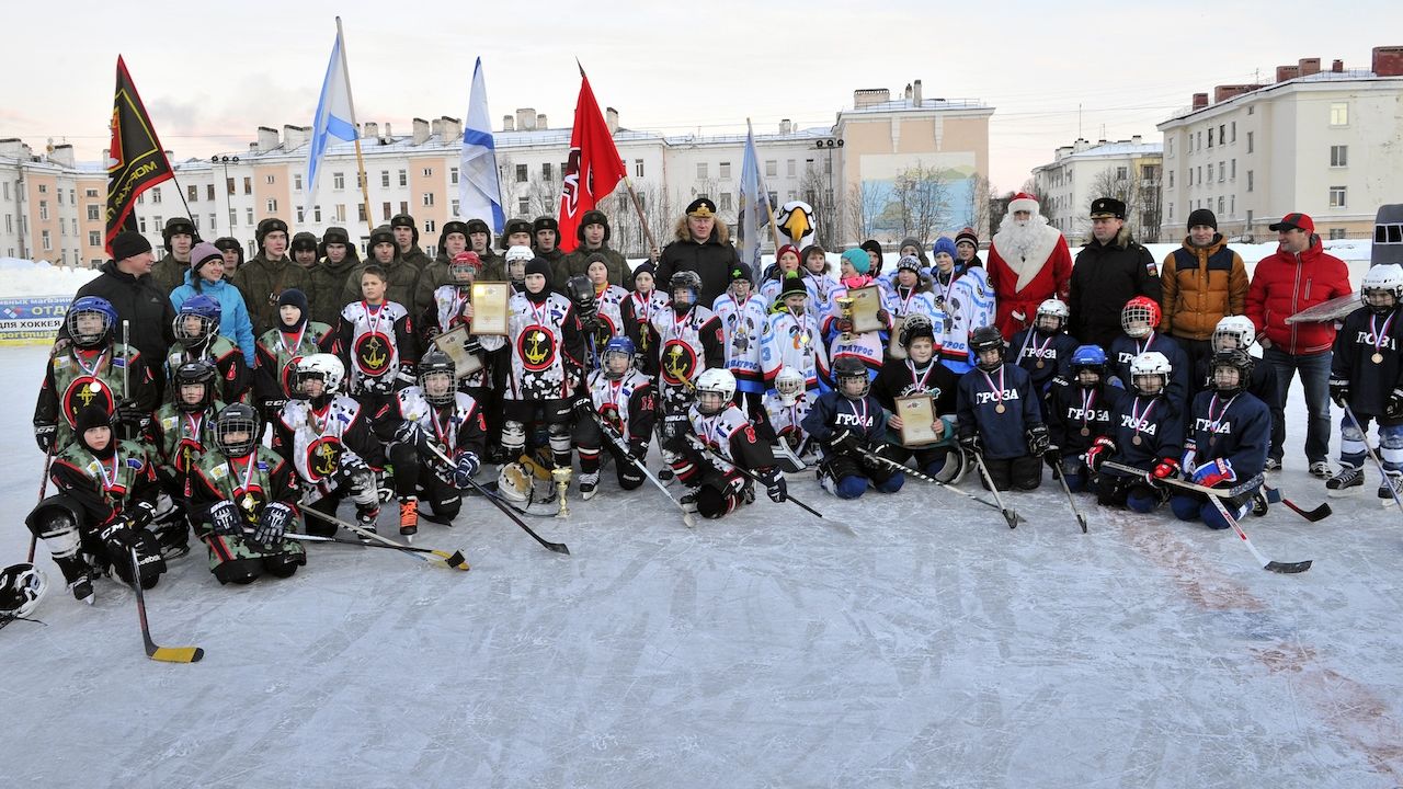 На базе ЦСКА/Североморск прошёл блиц-турнир по хоккею среди детских команд