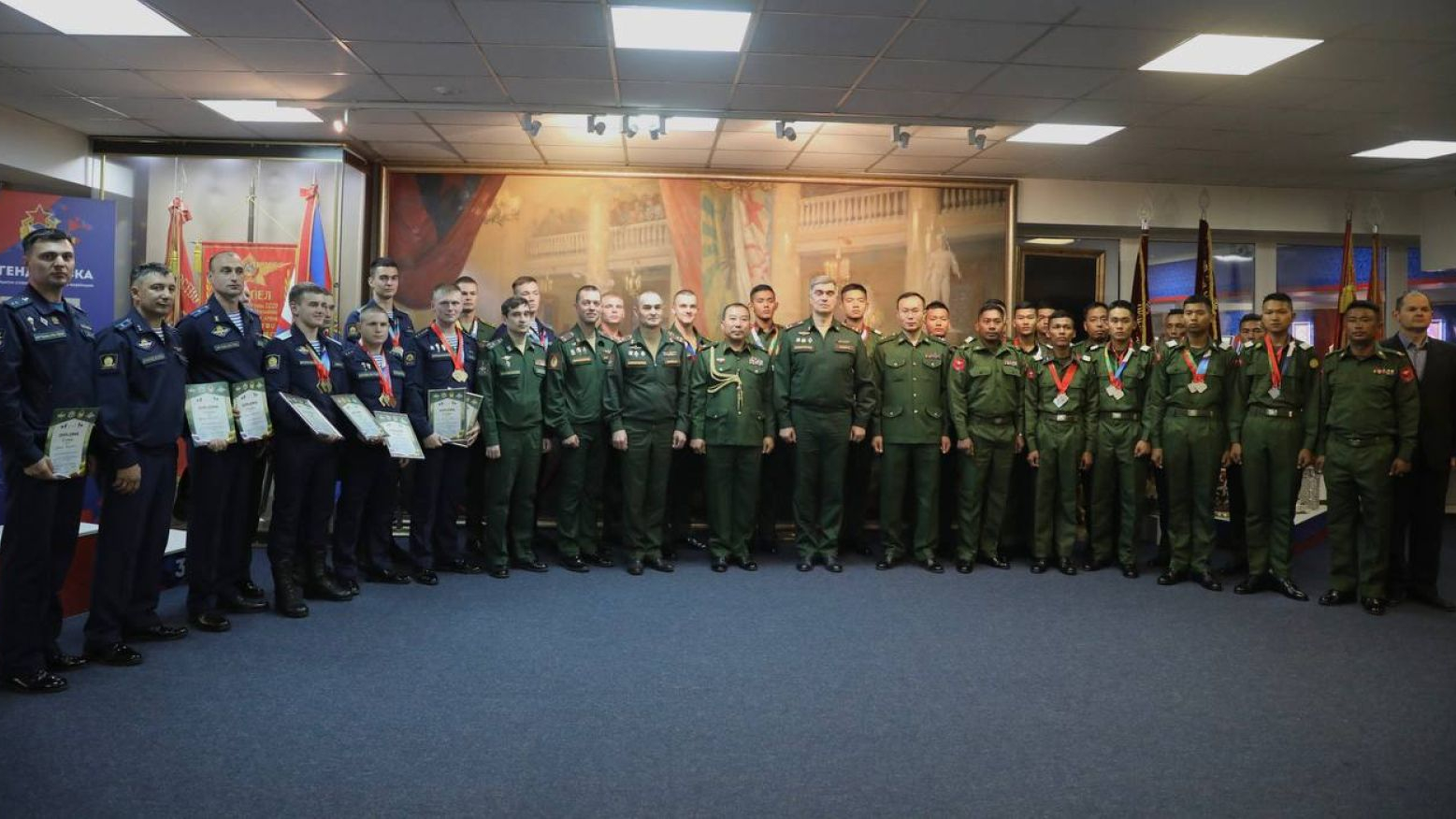 В Москве состоялась церемония закрытия матчевой встречи по пулевой стрельбе между курсантами России и Мьянмы