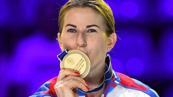 Рапиристка Инна Дериглазова (ЦСКА) первенствовала на чемпионате мира по фехтованию в Венгрии
