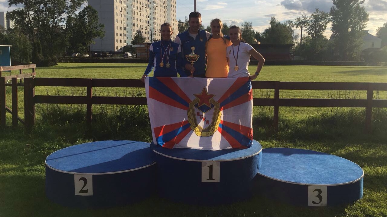Пятиборки ЦСКА Лебедева Хураськина и Фахрутдинова — чемпионки России в командном зачете